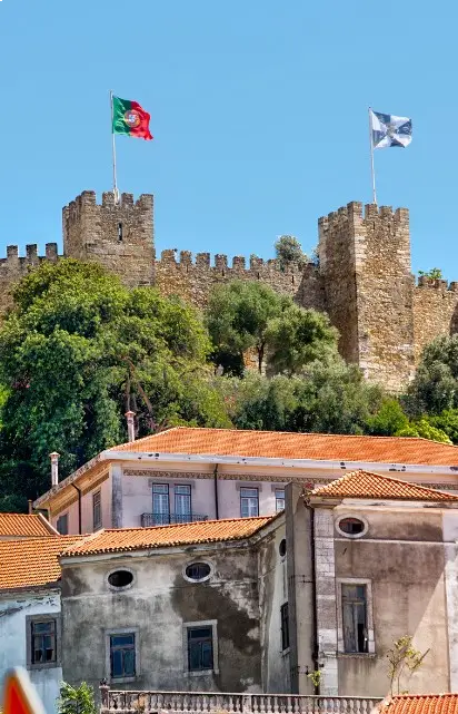 The historic Castle stands on the São Jorge hill