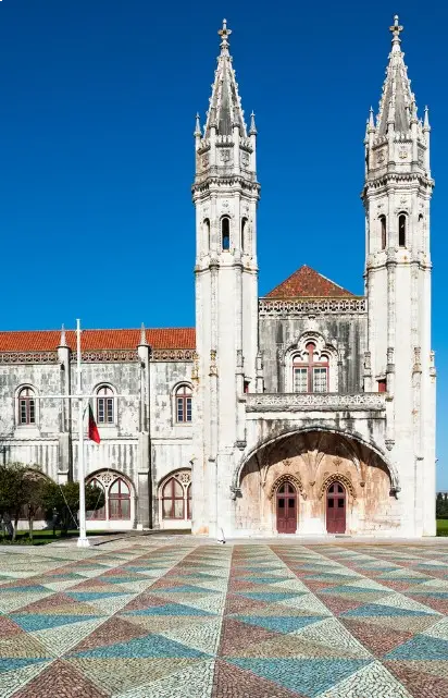 The historic Jeronimos Monastery