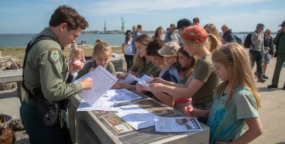 Junior Ranger Program-Activities on Liberty Island Junior Ranger Program-Activities on Liberty Island
