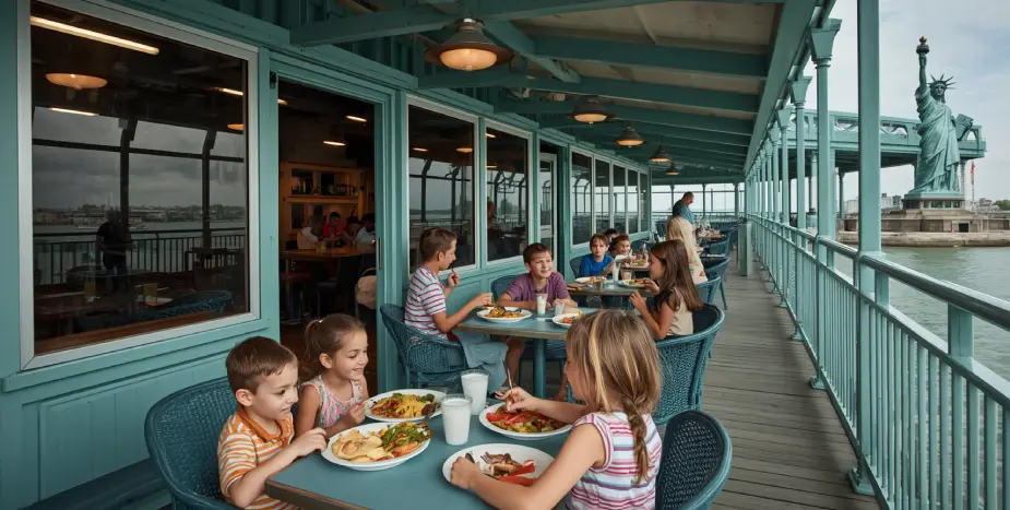 Kid-Friendly Dining on the Statue of Liberty Island Kid-Friendly Dining on the Statue of Liberty Island