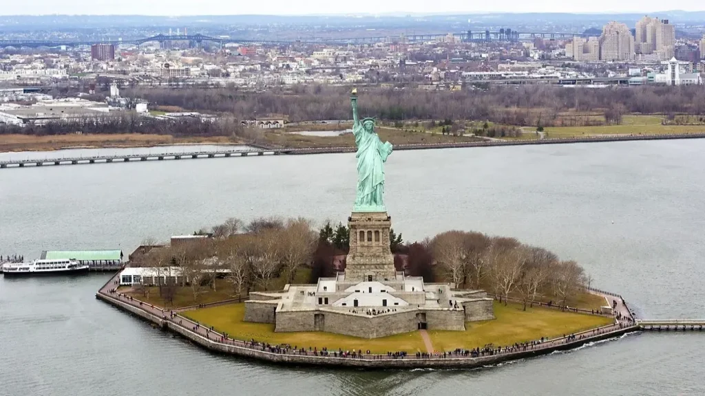 Liberty Island-The Promenade and Statue Base Liberty Island-The Promenade and Statue Base