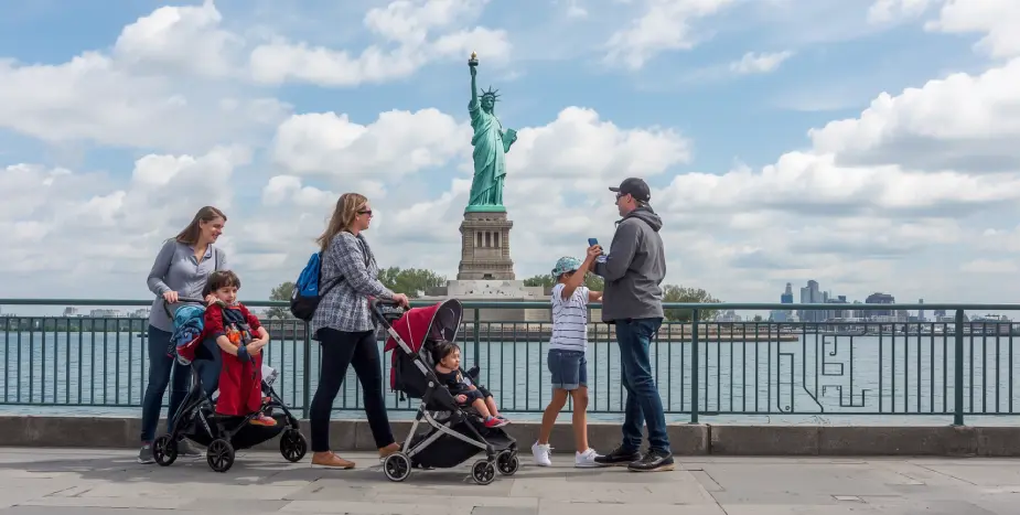 Stroller and Pushchair at Statue of Liberty Tour Stroller and Pushchair at Statue of Liberty Tour