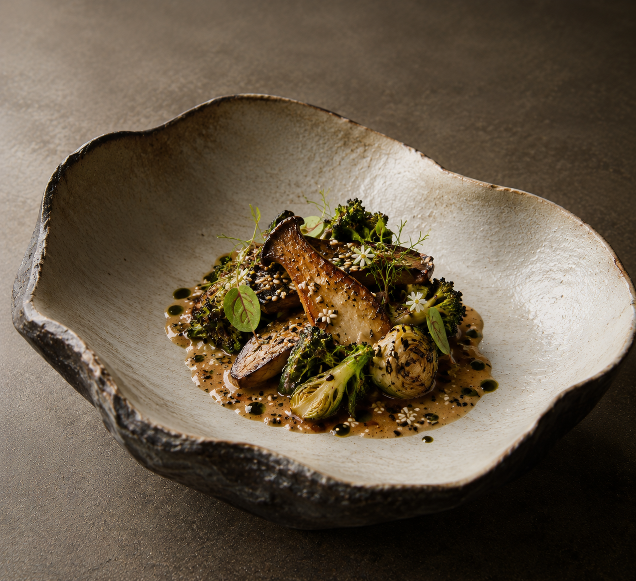 Seared termite-hill mushroom